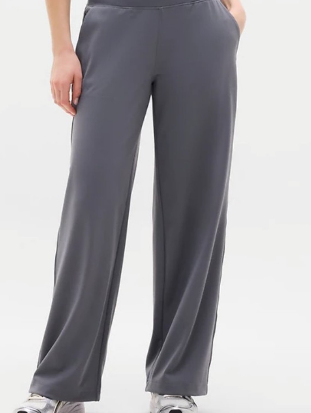 Athleta Dark Navy Wide-Leg Lounge Pants Sea Soft Size M/P